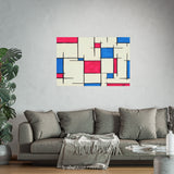 Giclee Art Print - Pink and Blue Mondrian