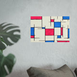 Giclee Art Print - Pink and Blue Mondrian