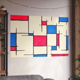 Giclee Art Print - Pink and Blue Mondrian