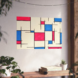 Giclee Art Print - Pink and Blue Mondrian