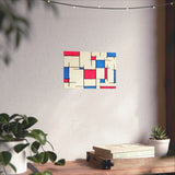 Giclee Art Print - Pink and Blue Mondrian