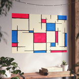 Giclee Art Print - Pink and Blue Mondrian